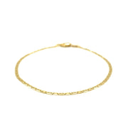 Bids.com 10k Yellow Gold Mariner Link Anklet 1.7mm Accessories White Smoke 10 / Yellow Gold