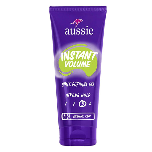 Aussie Aussie Instant Volume Style Defining Hair Gel, Styling For Straight And Wavy - 7 Ounce Hair Care White Smoke