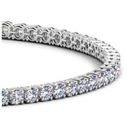 Bids.com Lab Grown Round Diamond Tennis Bracelet in 14k White Gold (4 cctw F/G  VS2/SI1) Bracelets White Smoke 7 / White Gold