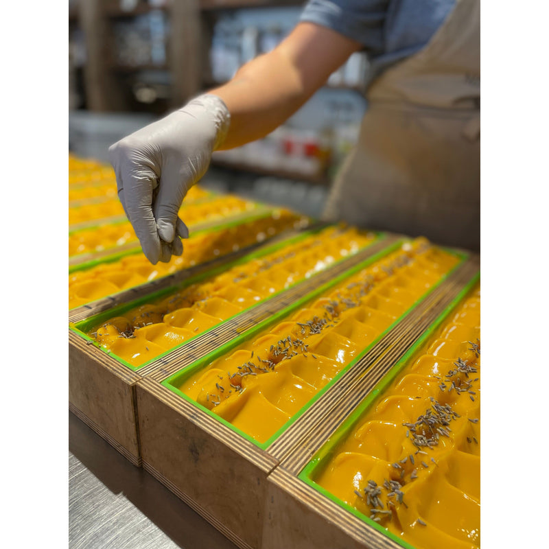 MION Artisan Soap Co. Lavender and Honey | Shea Butter Soap Dark Olive Green