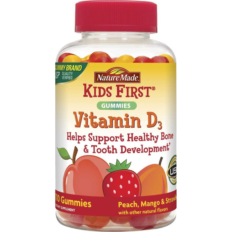 Nature Made Nature Made Kids First Vitamin D3 110 Gummies Vitamins & Supplements White Smoke