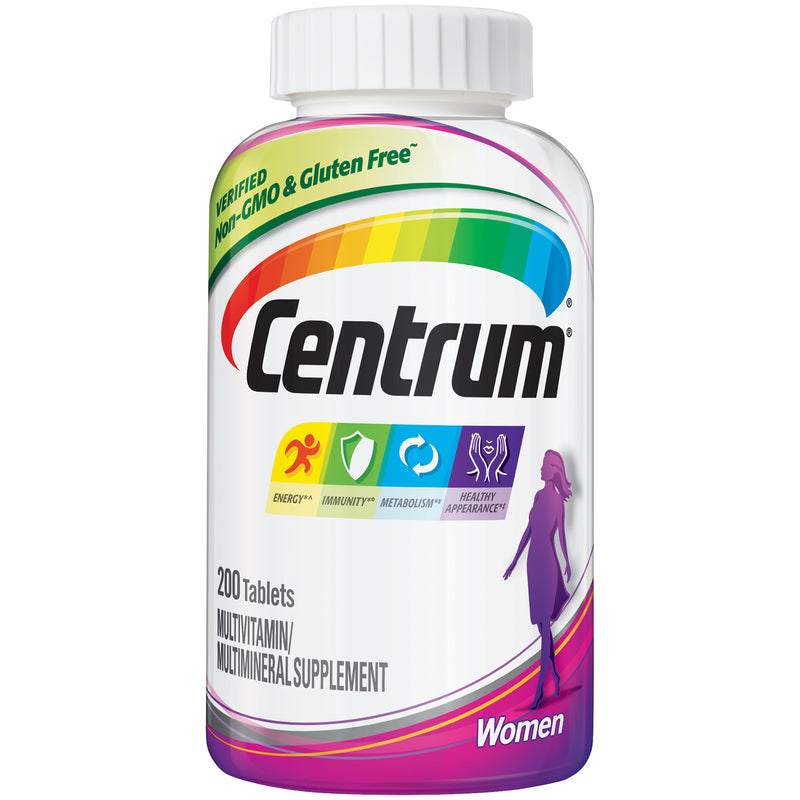 Centrum Centrum Women Multivitamin/Multimineral Dietary Supplement Tablets - 200ct Vitamins & Supplements White Smoke