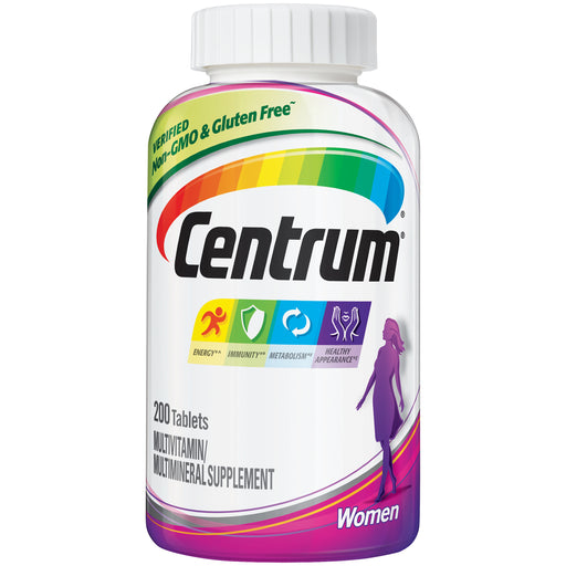 Centrum Centrum Women Multivitamin/Multimineral Dietary Supplement Tablets - 200ct Vitamins & Supplements White Smoke