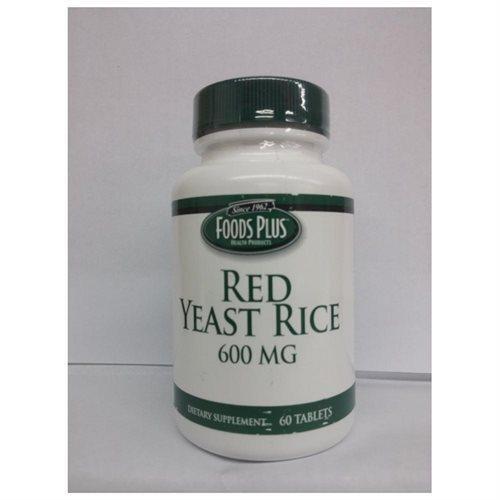 Foods Plus Foods Plus Food Red Yeast Rice Tabs 600 Mg 60 Tabletes Rice Dark Gray