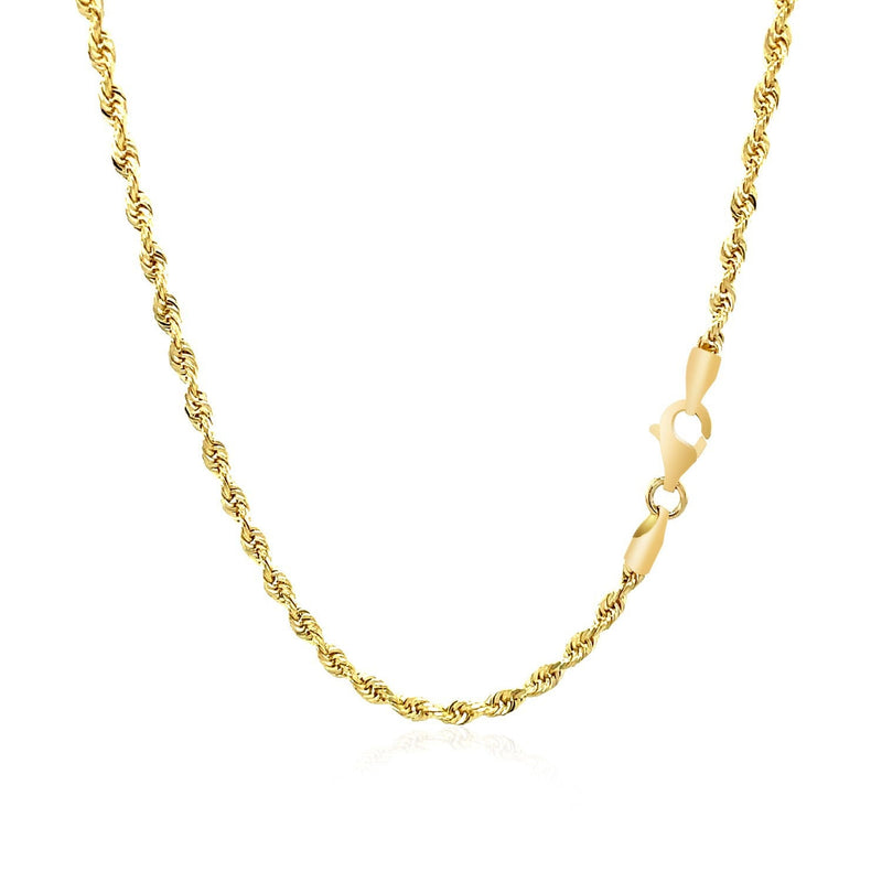 Bids.com 2.5mm 10k Yellow Gold Solid Diamond Cut Rope Chain Necklaces White Smoke 16 / Yellow Gold,18 / Yellow Gold,20 / Yellow Gold,22 / Yellow Gold,24 / Yellow Gold,30 / Yellow Gold,One / Yellow Gold