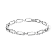 Bids.com 14K White Gold 1.00 Cttw Paperclip Link Bracelet Bracelets White Smoke White.Gold / 7