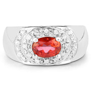 Bids.com 1.37 Carat Genuine Pink Topaz and White Cubic Zirconia .925 Sterling Silver Ring Rings Lavender size 5.00,size 11.00,size 6.00,size 6.50,size 7.00,size 8.00,size 9.00
