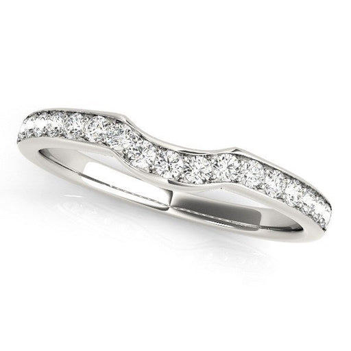 Bids.com 14k White Gold Curved Style Diamond Wedding Ring (1/4 cttw) Rings White Smoke 3 / White Gold,3.5 / White Gold,4 / White Gold,4.5 / White Gold,5 / White Gold,5.5 / White Gold,6 / White Gold,6.5 / White Gold,7 / White Gold,7.5 / White Gold,8 / White Gold,8.5 / White Gold,9 / White Gold