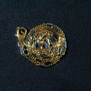 Bids.com Bar Links Pendant Chain in 14k Two Tone Gold (1.4mm) Necklaces Black 16 / Two-Tone Gold,18 / Two-Tone Gold,20 / Two-Tone Gold