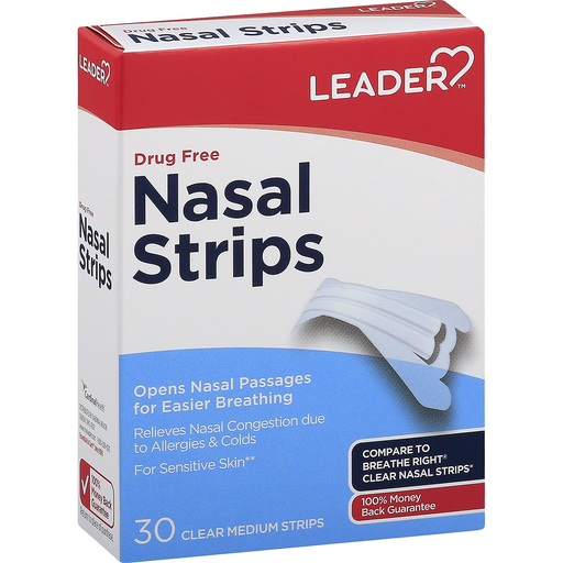 Leader Leader Nasal Strips Medium Clear Medicine & Drugs Lavender