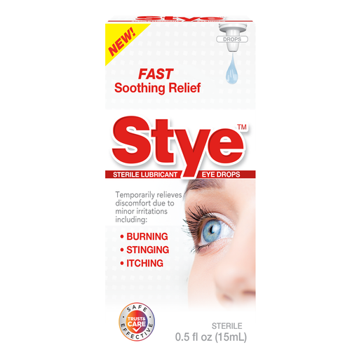 Stye Stye Sterile Lubricant Eye Drops Fast Soothing Relief 0.5 Oz Eye Drops & Lubricants White Smoke