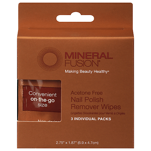 Mineral Fusion Mineral Fusion Nail Polish Remover Wipes - Case Of 15 Nail Polishes Saddle Brown