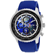 Bids.com Seapro Men's Meridian World Timer GMT Watches White Smoke