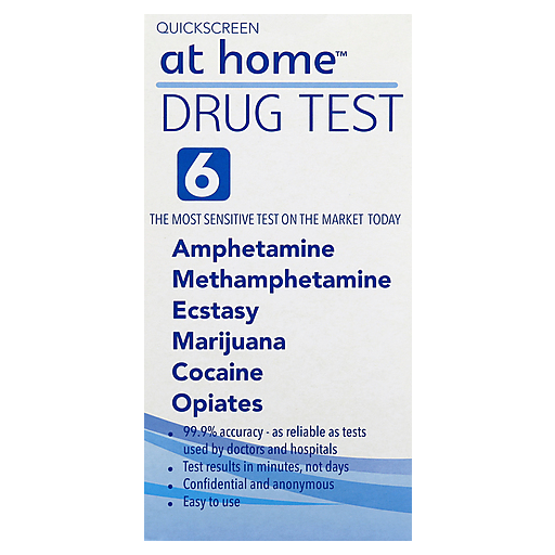 At Home At Home Quickscreen Drug Test, 6 Drug Tests Lavender
