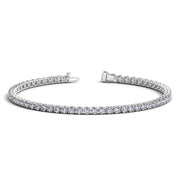 Bids.com Lab Grown Round Diamond Tennis Bracelet in 14k White Gold (4 cctw F/G  VS2/SI1) Bracelets White Smoke 7 / White Gold