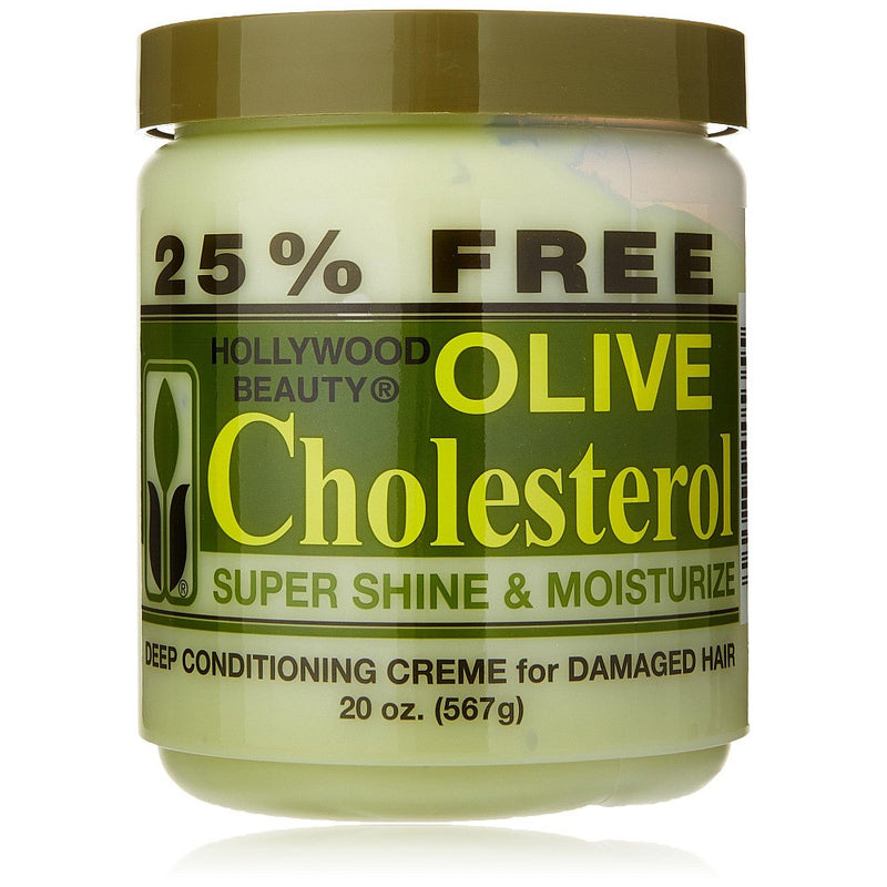 Hollywood Beauty Hollywood Beauty Olive Cholesterol Deep Conditioning Creme 20 Oz Health & Beauty Dark Khaki