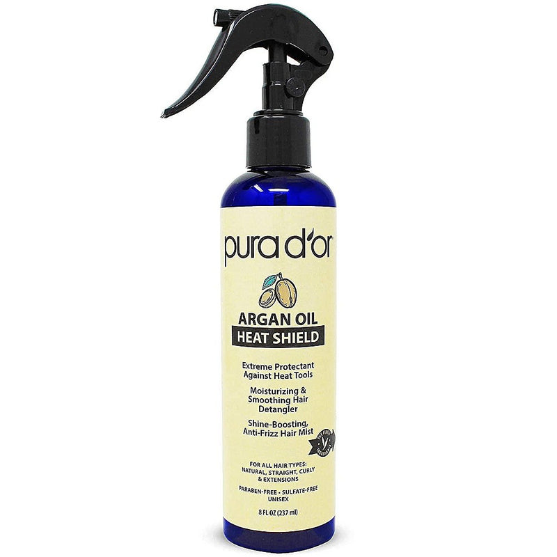 Pura D'or Purador Heat Shield  Sp 8Oz Ar/Ol Hair Care White Smoke