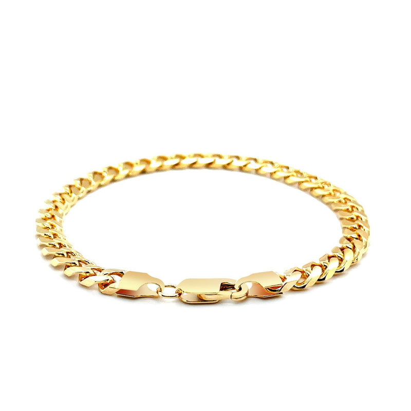 Bids.com 5.8mm 14k Yellow Gold Solid Miami Cuban Bracelet Bracelets White Smoke 8.5 / Yellow Gold