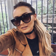 zeroUV Large Oversized Flat Top Teardrop Frame Aviator Sunglasses 9142 Sunglasses Dark Gray Dark Tortoise Amber,Black Lavender,Matte Black Lavender,Tortoise Blue Gradient