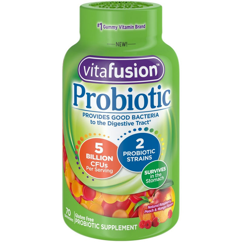Vitafusion Vitafusion™ Probiotic Gummies – Natural Fruit Flavors Vitamins & Supplements White Smoke