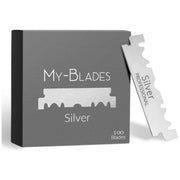 My Blades My-Blades Silver Single Edge Razor Blades 100 ct Razor Blades Dim Gray