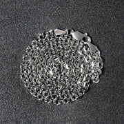 Bids.com 14k White Gold Diamond Cut Cable Link Chain (2.90 mm) Necklaces Dark Slate Gray 18 / White Gold,20 / White Gold,22 / White Gold,24 / White Gold,26 / White Gold