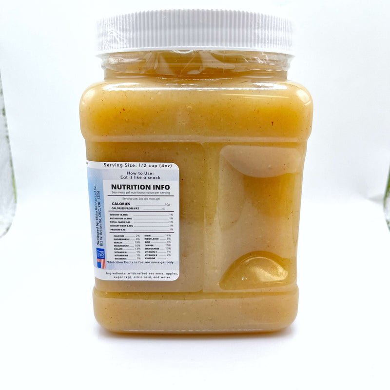 Nicko Kitchen Shop SuperSoss Sea Moss Applesauce 32oz | Kid-Friendly Sea Moss Snack Fitness & Nutrition White Smoke