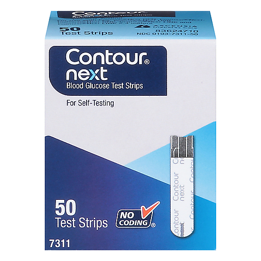 Contour Contour Next Test Strips for Blood Glucose Monitoring – 50 Sterile Strips Blood Glucose Test Strips Lavender