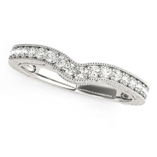 Bids.com 14k White Gold Bead Border Curved Diamond Wedding Band (1/4 cttw) Rings White Smoke 3 / White Gold,3.5 / White Gold,4 / White Gold,4.5 / White Gold,5 / White Gold,5.5 / White Gold,6 / White Gold,6.5 / White Gold,7 / White Gold,7.5 / White Gold,8 / White Gold,8.5 / White Gold,9 / White Gold
