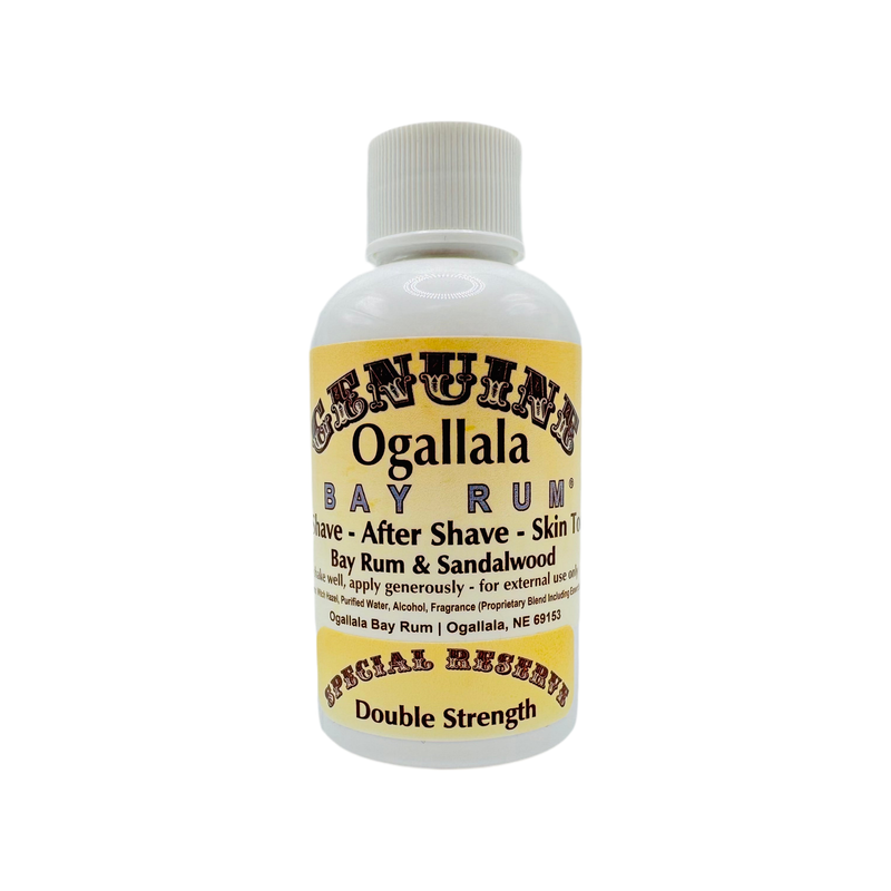 Ogallala Ogallala Bay Rum & Sandalwood Double Strength Pre Shave - After Shave - Skin Toner 2 Oz Pre-Shave After Shave - Skin Toner Gray