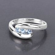 Bids.com 0.74 Carat Genuine Blue Topaz .925 Sterling Silver Ring Rings Dim Gray size 11.00,size 12.00,size 13.00,size 14.00,size 6.00,size 7.00,size 8.00,size 9.00,size 5.00,size 12.50
