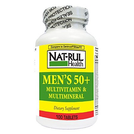 0 Nat-rul Health Mens 50+ Multivitamin And Multimineral Health Care White Smoke