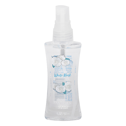 Body Fantasies Body Fantasies Signature White Musk Fragrance Body Spray, Long-Lasting Floral Musk Scent, 1.7 oz Perfume & Cologne Light Gray