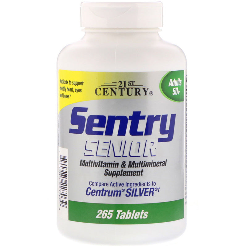 21st Century 21st Century Sentry Senior – Multivitamin &amp; Multimineral Supplement for Adults 50+ (265 Tablets) Vitamins & Supplements White Smoke