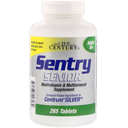 21st Century 21st Century Sentry Senior – Multivitamin &amp; Multimineral Supplement for Adults 50+ (265 Tablets) Vitamins & Supplements White Smoke