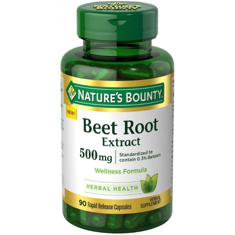Nature's Bounty Nature's Bounty Beet Root Extract, 500 Mg, Rapid Release Capsules Vitamins & Supplements White Smoke