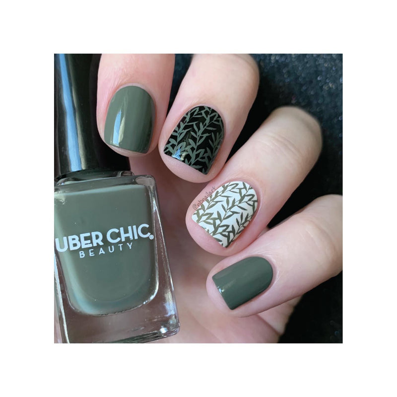 UberChic Beauty Give Me Olive The Polish - Stamping Polish Stamping Polish Dark Slate Gray