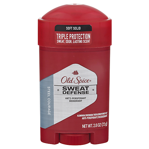 Old Spice Old Spice Sweat Defense Soft Solid Steel Courage Anti-Perspirant/Deodorant 2.6 Oz Deodorant Brown