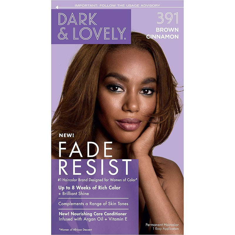 Dark & Lovely Dark and Lovely SoftSheen-Carson Fade Resist Rich Conditioning Hair Color, Brown Cinnamon, 1 Kit Hair Color Light Slate Gray Default Title