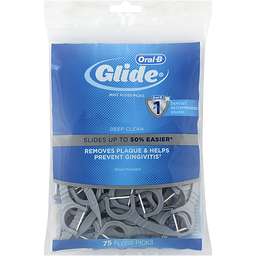 Oral B Oral B Glide Deep Clean Floss Picks - 75ct Personal Care White Smoke