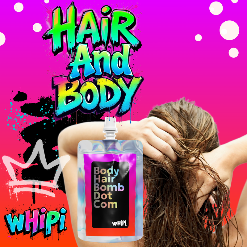 Whipi Co Body Hair Bomb Dot Com- Everything Cream Magenta 5 oz,1 oz