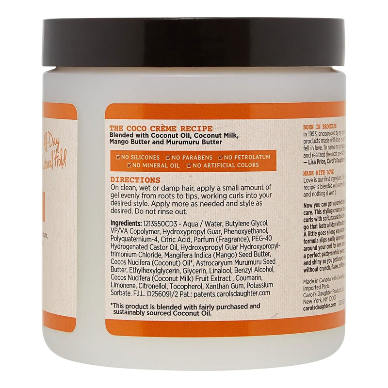 Carol's Daughter Carol's Daughter Curl Shaping Cream Gel 16 Oz Light Gray