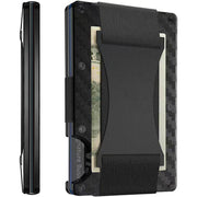 SmartPursue™ Carbon Fiber Wallet - RFID Blocking Metal Card Holder Card Wallet Dark Slate Gray Carbon Fiber Grain