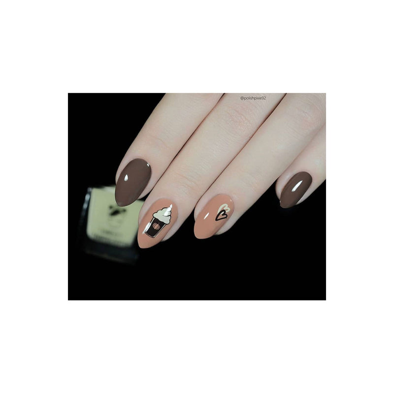 UberChic Beauty Hello Fall & Pumpkin Spice Stamping Plate Dark Gray