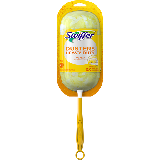 Swiffer Swiffer Dusters Heavy Duty Dusting Kit (1 Handle, 2 Dusters) Dusters White Smoke