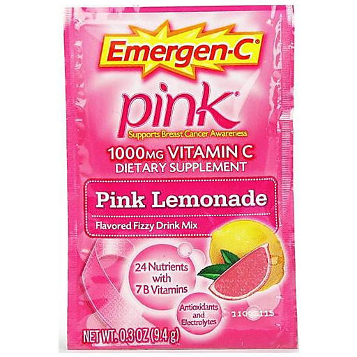 Emergen-C Emergen-C Pink Lemonade Vitamins & Supplements Pale Violet Red