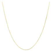 Bids.com 14k Yellow Gold French Cable Chain (1.30 mm) Necklaces White Smoke 18 / Yellow Gold