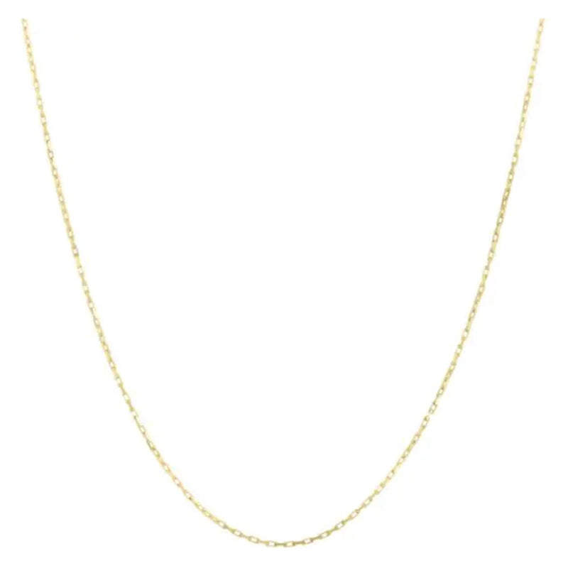 Bids.com 14k Yellow Gold French Cable Chain (1.30 mm) Necklaces White Smoke 18 / Yellow Gold