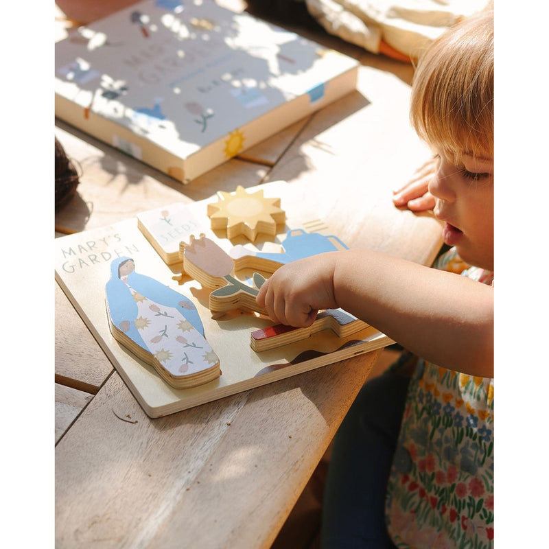 Be A Heart Mary's Garden Wooden Puzzle puzzle White Smoke