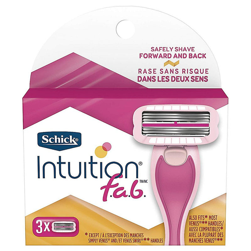 Schick Schick Intuition F.a.b. Women's Razor Blade Refills Shaving & Grooming White Smoke